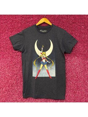 Sailor Moon Crescent Moon Wand Pretty Guardian Anime Tee Small